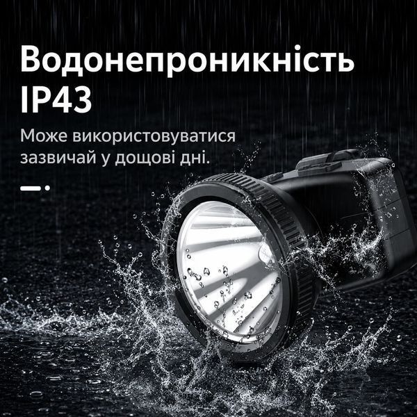 Ліхтар налобний акумуляторний HL55-S SuperFire 300 Lumen IP42 HL55-S фото