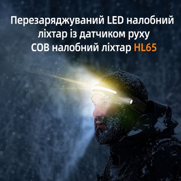 Ліхтар налобний сенсорний акумуляторний HL65 SuperFire 120 Lumen IPX4 HL65 фото