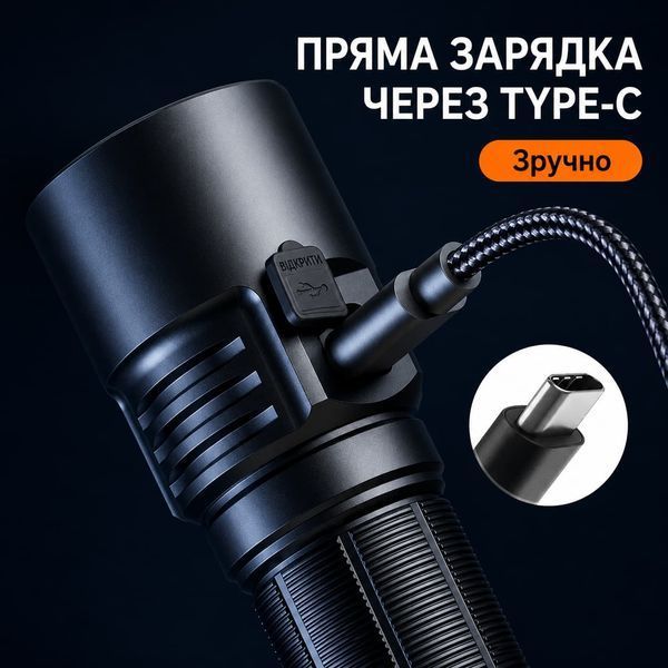 Ліхтар ручний акумуляторний L22 SuperFire 5000 Lumen IP44 L22 фото