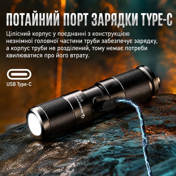 Ліхтар міні кишеньковий компактний водонепроникний EF02 SuperFire 126 Lumen IP44 EF02 фото