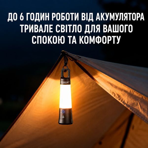 Ліхтар кемпінговий F12 SuperFire 400 Lumen IP44 F12 фото